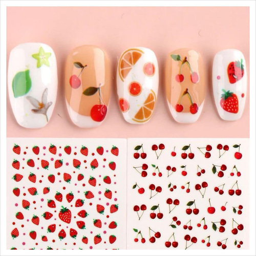 ピンク ラメ いちご さくらんぼ ネイルパーツ 8個 ピンク ラメ いちご