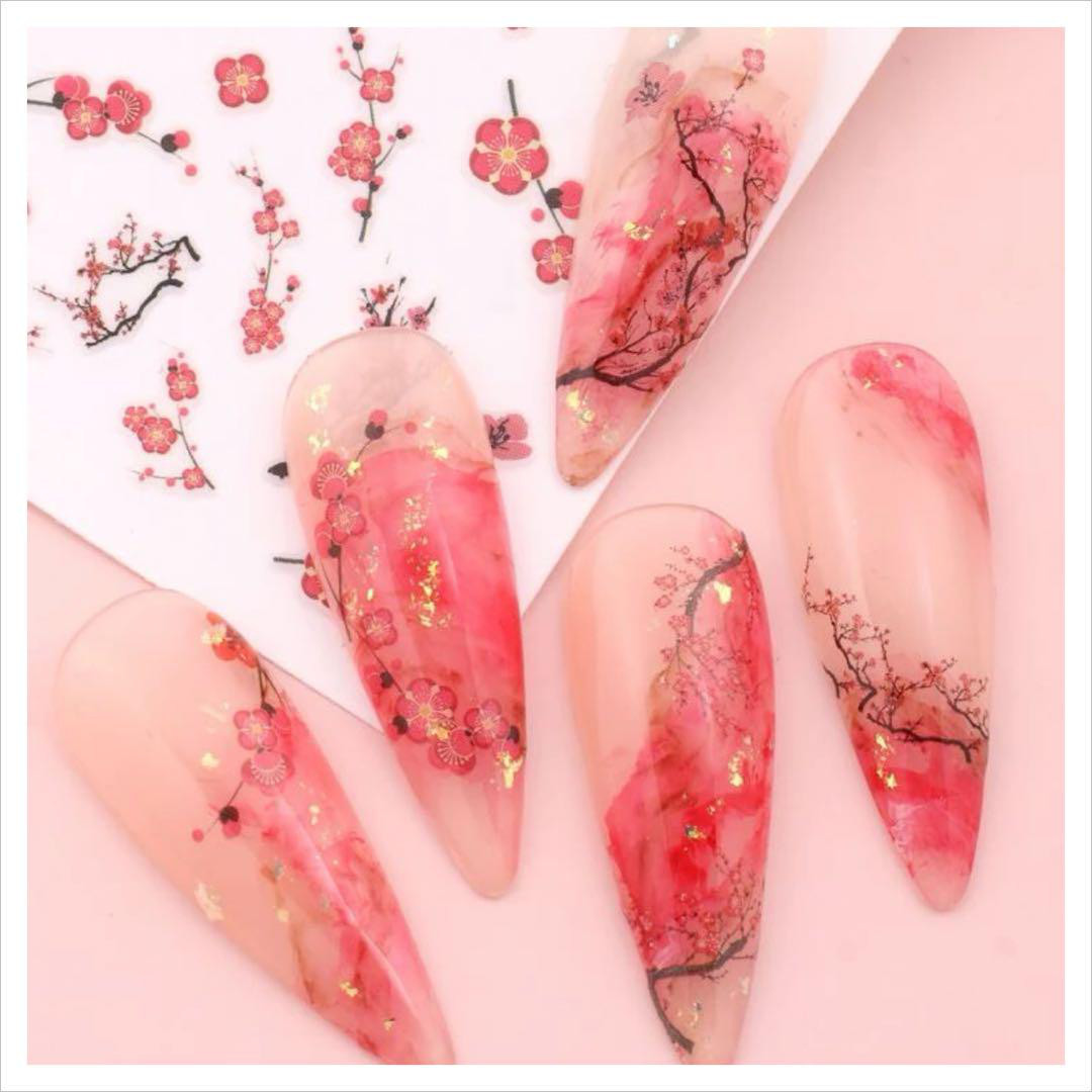 和装ネイル ■桜シール52枚■桜ネイル 振袖 和柄ネイル 春ネイル 卒業式