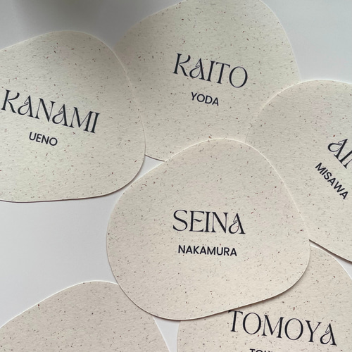 【ペーパーアイテム】席札１枚35円～❤ 楽天市場】【Cuoretti】 席札 Thank you 10枚 L判 メッセージカード