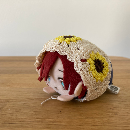 もち・12cmぬい用 ひまわりのバブーシュカ(青) その他人形 ami ami
