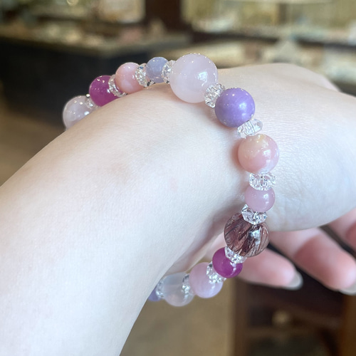 天然石　ハンドメイド　ブレスレット　&　リング 紗月工房ハンドメイド天然石ブレスレット2点セット | 京都府