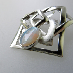 天然ホワイトオパール　ペンダントトップ　ハンドメイド　Silver925　新品 s925オパールペンダントトップ97 | 円と縁 オラクルと天然石のお店