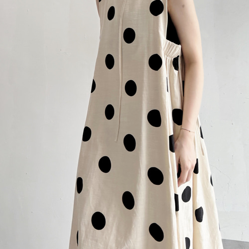 marimekko × UNIQLO 大きなドット柄 ためよ 長袖チュニック XL 赤