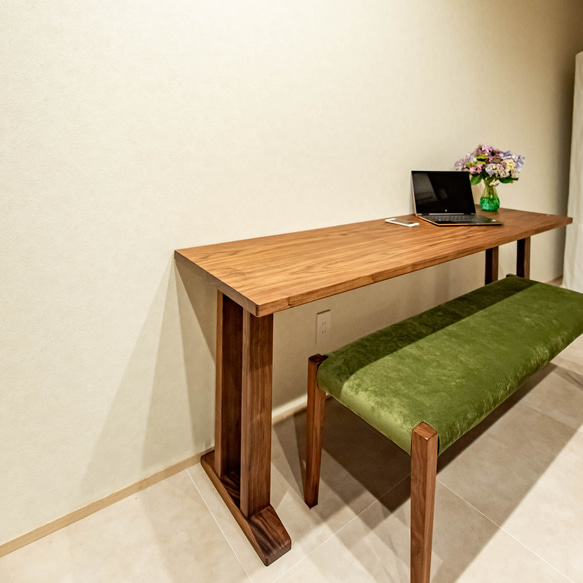 良質な無垢家具　高級感あふれるウォールナットデスク サイズ
