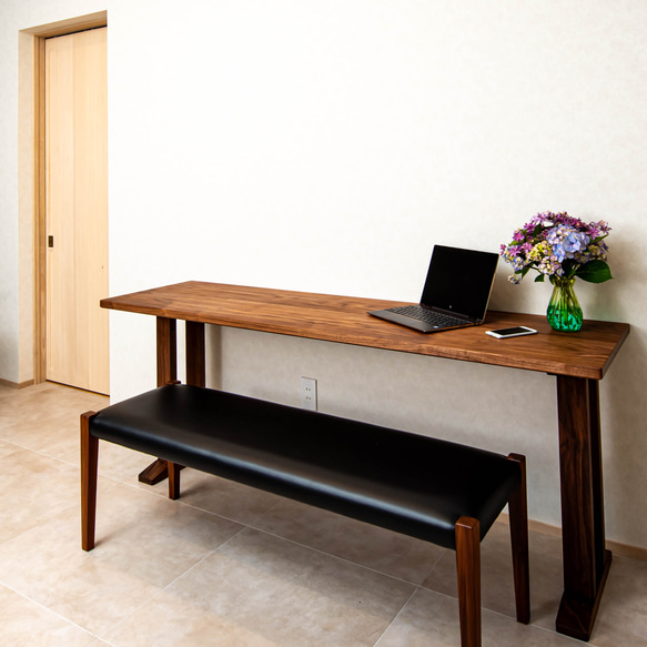 良質な無垢家具　高級感あふれるウォールナットデスク サイズ