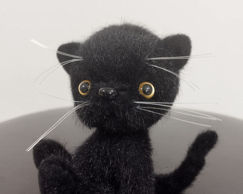 子猫ちゃんのバッグチャーム♡アートドール♡ぬいぐるみ♡ストラップ♡お花 ドールバッグチャーム バッグアクセ 猫 ネコ おでかけ