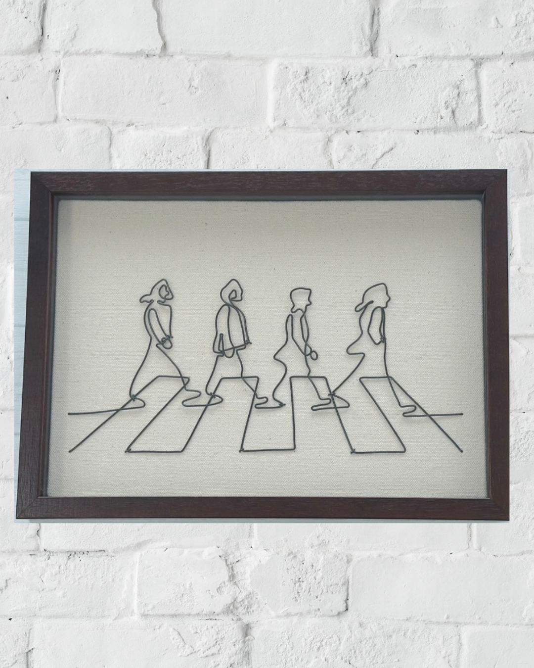 ワイヤーアート　ビートルズ　アビーロード　＊受注制作＊　　インテリア　ギフト