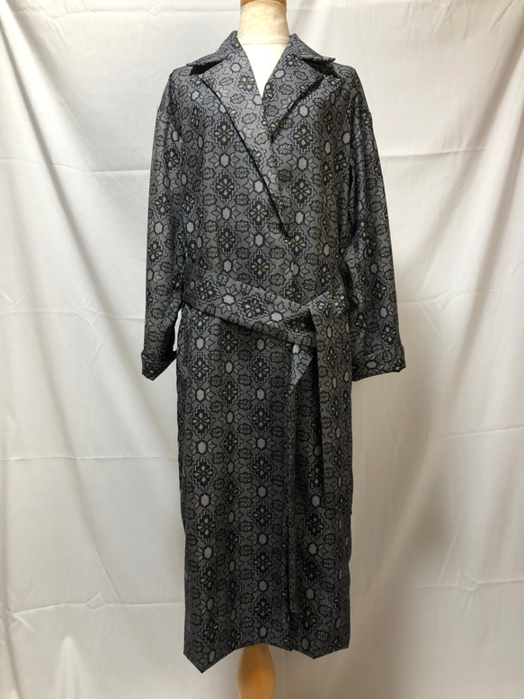 着物リメイクコート 大島 着物 mori 通販｜Creema(クリーマ) 18071214 