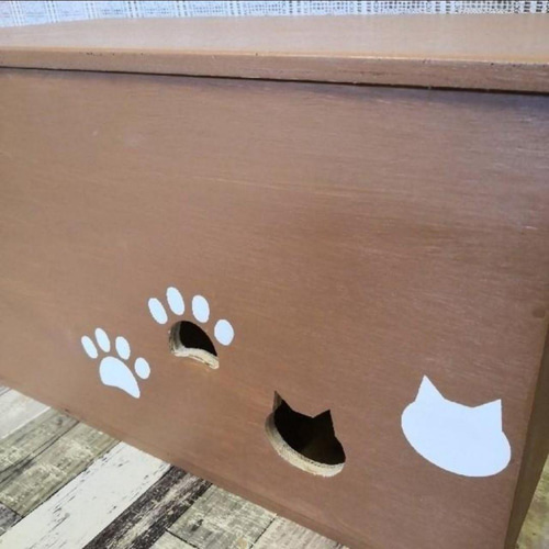 55《キャットハウス》ハンドメイド 猫 ハウス ネコ ケージ 犬