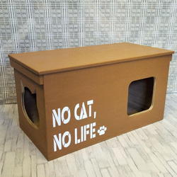 114《キャットハウス》りんご箱 猫 ネコ ペット 木箱 トイレ ハウス