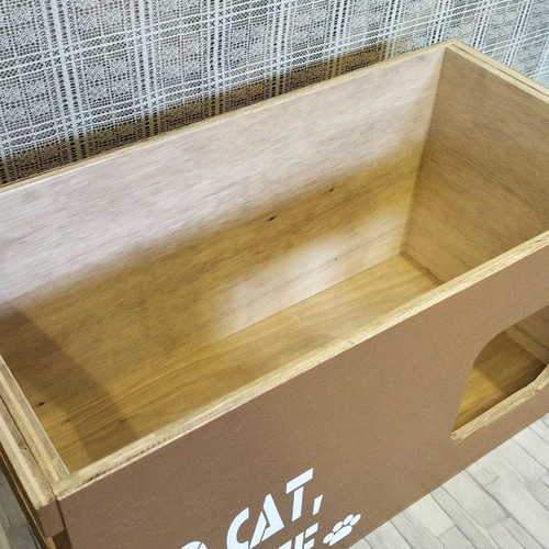 59《キャットハウス》ハンドメイド 猫 ネコ ケージ 木箱 犬