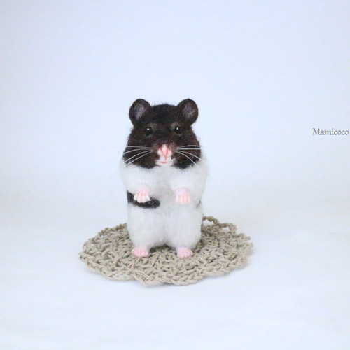 kurumi様オーダー「キンクマハムスター」 羊毛フェルト Mamicoco