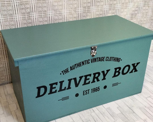 Amazon｜収納BOX宅配ボックス インテリア キャンプ 木箱 りんご