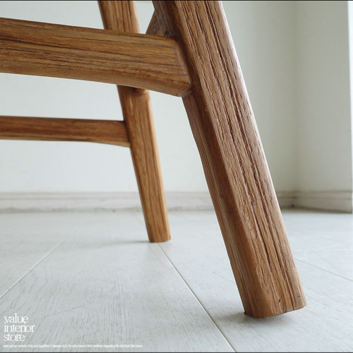 チーク無垢材 スツールCurN スツール 椅子 カフェチェア イス