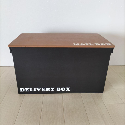 106《宅配BOX》収納 インテリア 木箱 本棚 ボックス デリバリー