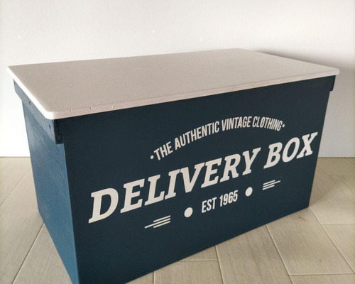 11《宅配BOX》りんごBOX 収納 置き配 本棚 木箱 インテリア おしゃれ 新品 りんご箱 幅450 1箱 // 木箱 ウッドボックス 収納 棚