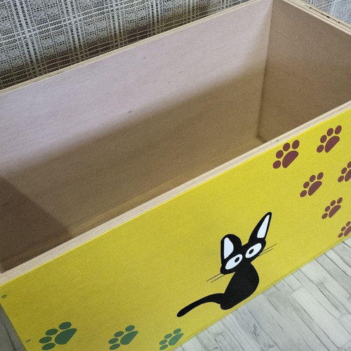 50《収納BOX》猫 宅配BOX おもちゃ箱 ボックス コンテナ インテリア 