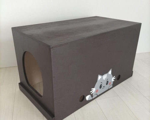 44《キャットハウス》木製ハウス 猫 保護猫 ケージ りんご箱 犬 小屋 木箱 46《キャットハウス》猫 小屋 犬 木箱 ケージ ハウス りんご箱