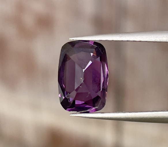 スピネル パープルスピネル ルース 3.20 カラット ビッグストーン クッションカット 天然宝石  YWU1819308516(14000円)