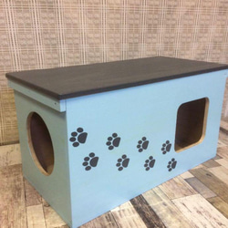31《キャットハウス》ハンドメイド 猫 小屋 木箱 りんご箱 ペットハウス 31《キャットハウス》ハンドメイド 猫 小屋 木箱 りんご箱