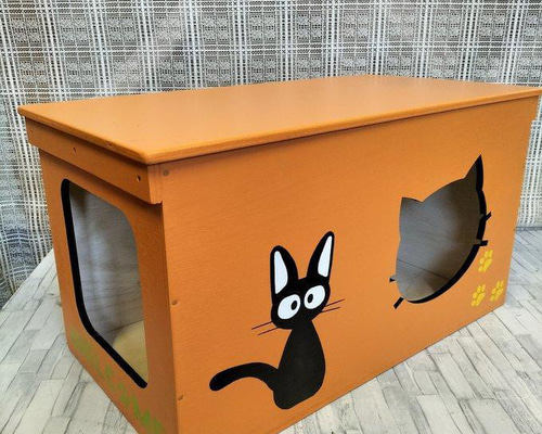 犬小屋　キャットハウス　ハンドメイド 楽天市場】【目玉価格!】犬 犬小屋 ねこハウス 猫用 パイン材 猫