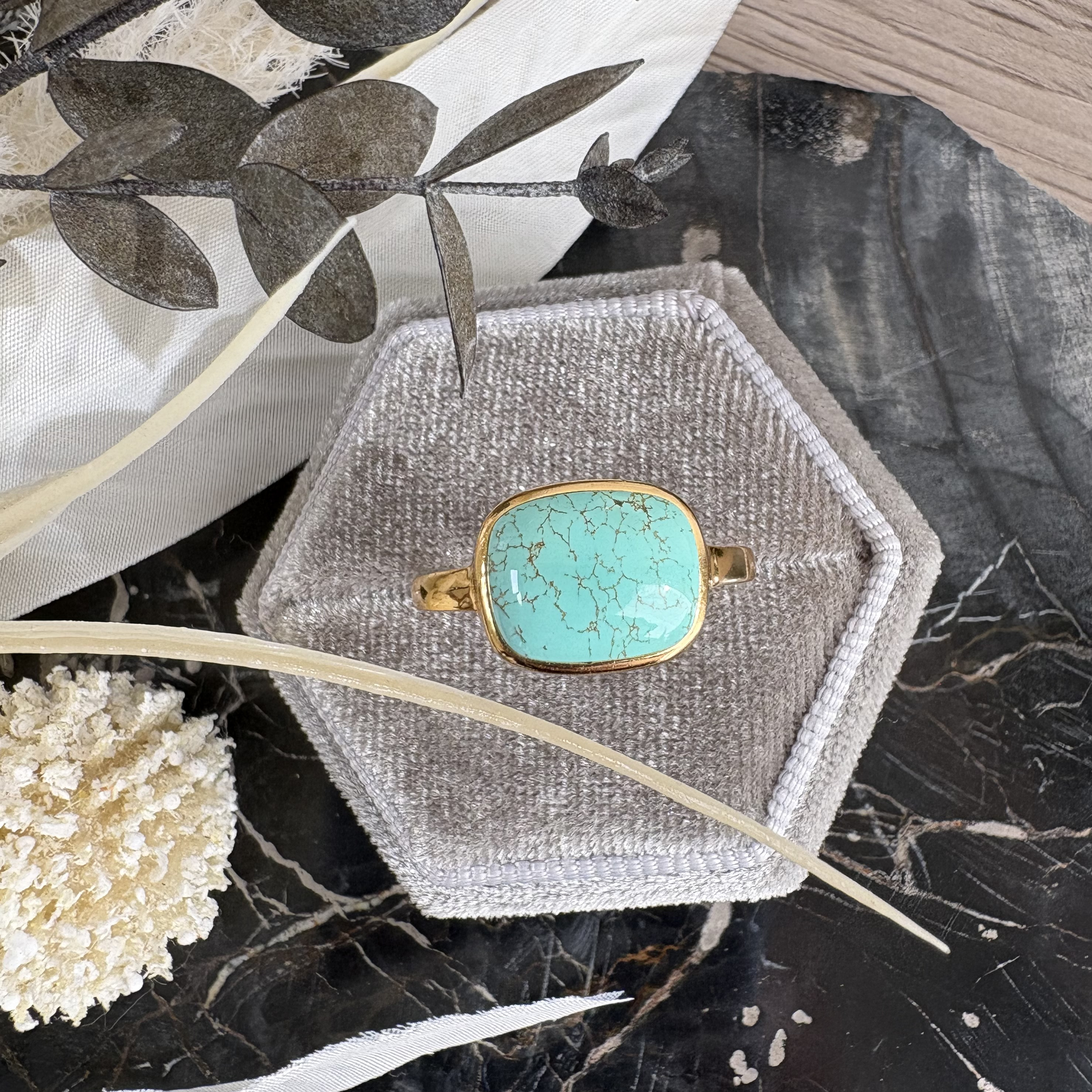 *s925ターコイズスクエアリング181