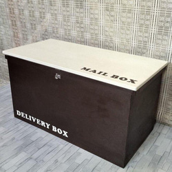112《宅配BOX》大型ポスト りんごBOX 着けれ 収納 置き配 木箱