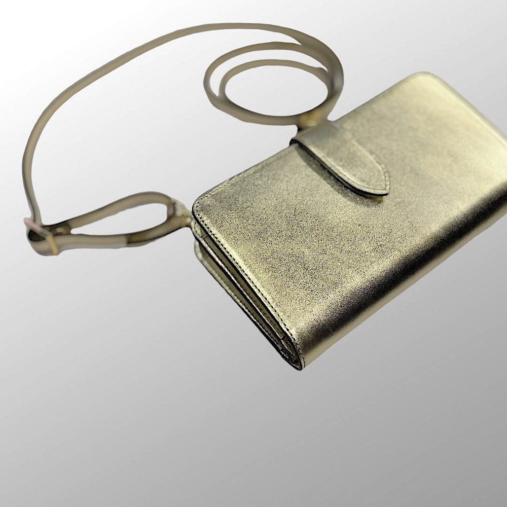 本革 お財布新調　超軽量２６０グラム　お財布ショルダー　スマホショルダー　L字型財布　　長財布