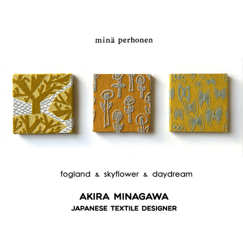 mina ミナペルホネン ファブリックパネル 3枚set fogland mina ミナペルホネン ファブリックパネル 3枚set fogland