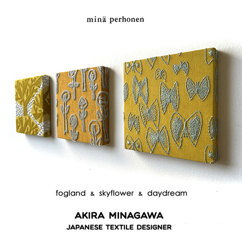 mina ミナペルホネン ファブリックパネル 3枚set fogland mina ミナペルホネン ファブリックパネル 3枚set fogland