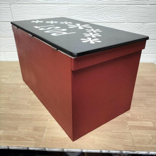 112《宅配BOX》大型ポスト りんごBOX 収納 置き配 木箱 おしゃれ