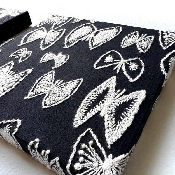 ミナペルホネン　ファブリックパネル　3枚set  snowcandle skyflower pacific