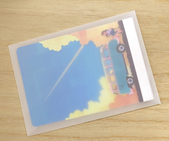 ワーゲンバス　飛び出すメッセージカード 6枚目の画像