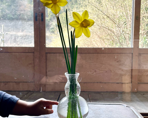 瓢型花入 ＊1点もの 一輪挿し・花瓶・花器 yamanikumo_glass