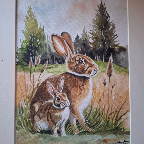うさぎさん専用　シムシメール　母に抱かれて　絵画 シム・シメール「母に抱かれて」ジークレー 直筆サイン