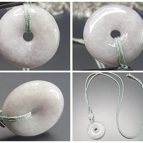 糸魚川翡翠 灰ラベンダー 丸珠 ベネチアンチェーンピアス 【公式通販】