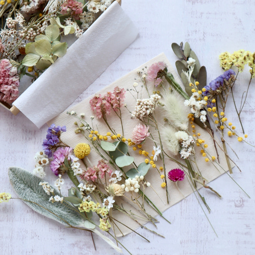 少量お試しセット【ハンドメイド花材】繊細！小さな小花の花材セット  