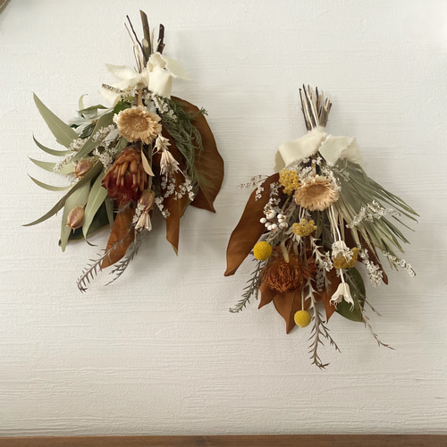 秋の新作☆マグノリアドライフラワースワッグ ドライフラワー