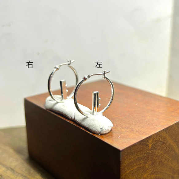 【受注制作】音楽記号フープピアス《シングル》（右耳用） 7枚目の画像