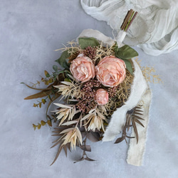 ドライフラワー風ローズのスワッグ❇シックな色合いで長く楽しめる