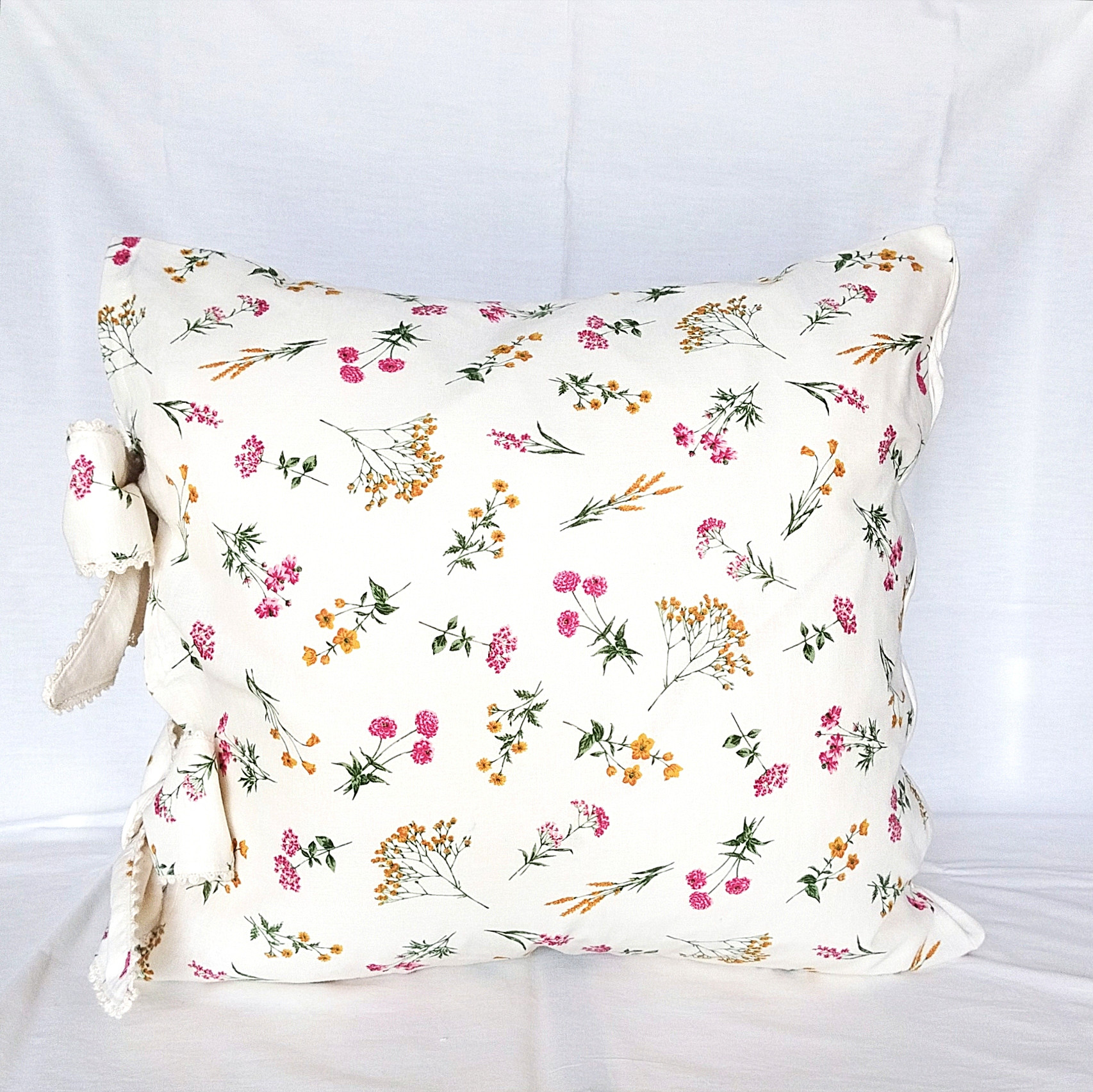 カシウェア　ベージュ/ホワイト クッションカバー CUSHION COVER / SOLID(カバーのみ creme): HOME | kashwere