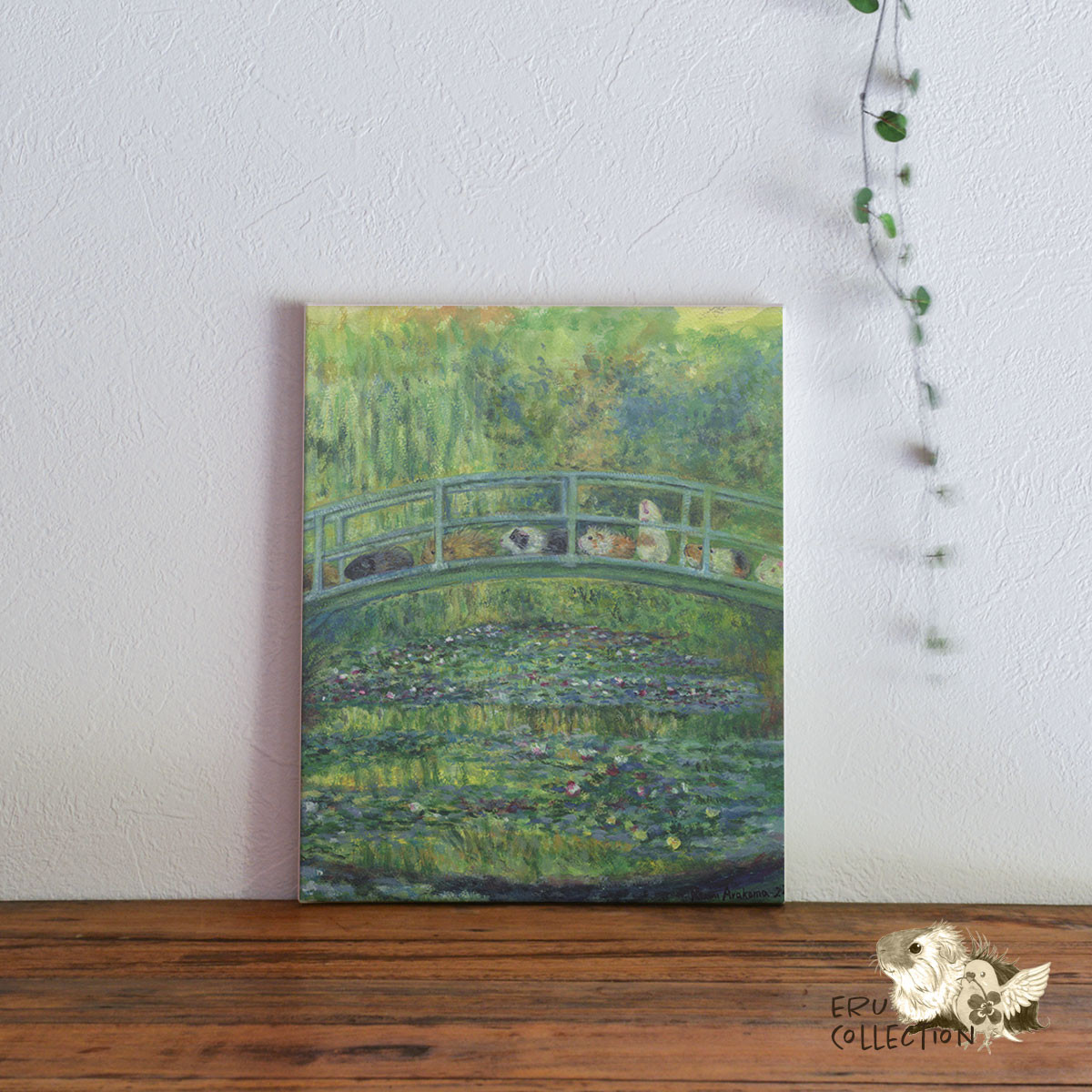 ファブリックパネル 北欧 インテリア アートパネル イラスト パネル ボード 絵画 ＊モルモット