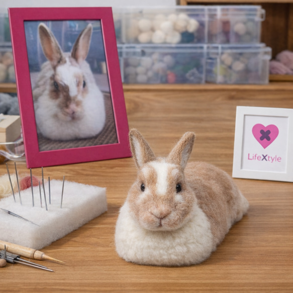 羊毛フェルト そっくり ウサギ オーダーメイド｜写真から作る ペット