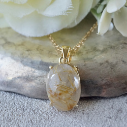 受注制作】ルチルクォーツ ペンダントトップ シルバー925