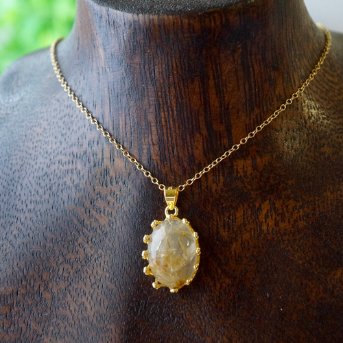 受注制作】ルチルクォーツ ペンダントトップ シルバー925