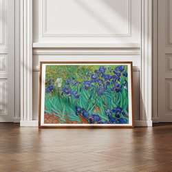 アイリスの花絵画アートポスター☆ゴッホ菖蒲ボタニカル風景画おしゃれ