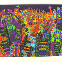 思慮深い人参 　高見沢耳のジクレー版画作品　一点物の版画作品です(A4サイズ) 思慮深い人参 高見沢耳のジクレー版画作品 一点物の版画作品です