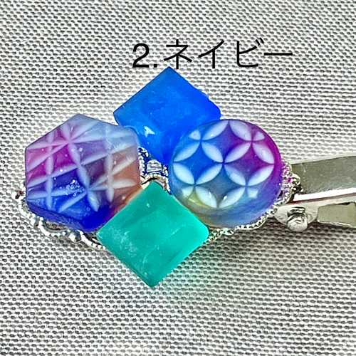 切り子風 レジンヘアピン ヘアピン りゅっしー 通販 18073002｜Creema