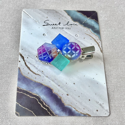 切り子風 レジンヘアピン ヘアピン りゅっしー 通販 18073002｜Creema