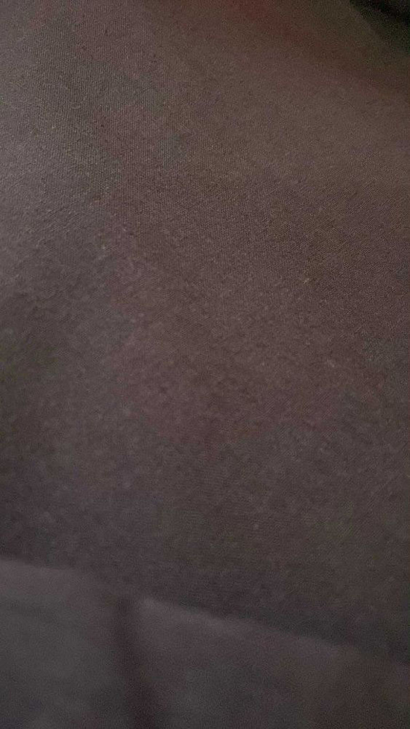 「ワケありな逸品H-1」ダブルラッフルカラーブラウス（ブラウン） 10枚目の画像